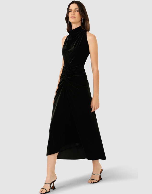 SACHA DRAKE - Lavish Cowl Dress In Black