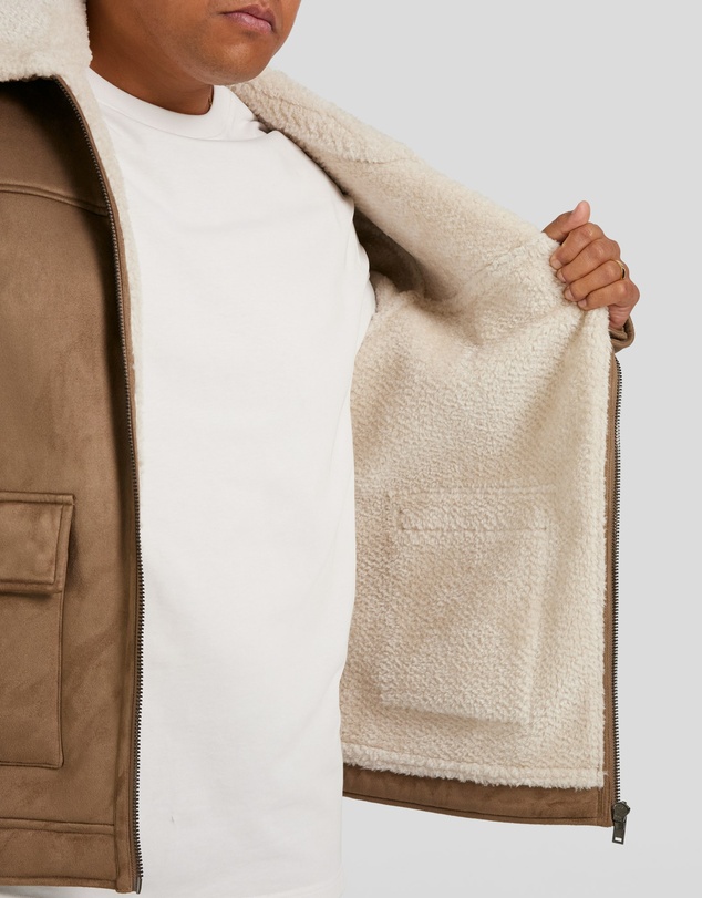 Johnny Bigg - Val Sherpa Suede Jacket