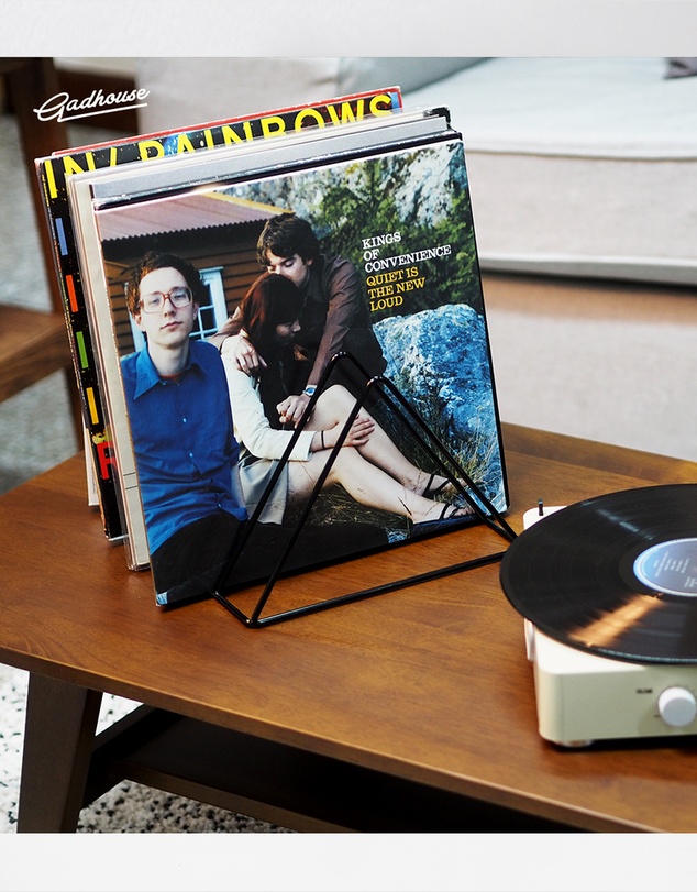 Crosley - Crosley Voyager Bluetooth Portable Turntable - Sage + Gadhouse Vinyl Rack Bundle - Black