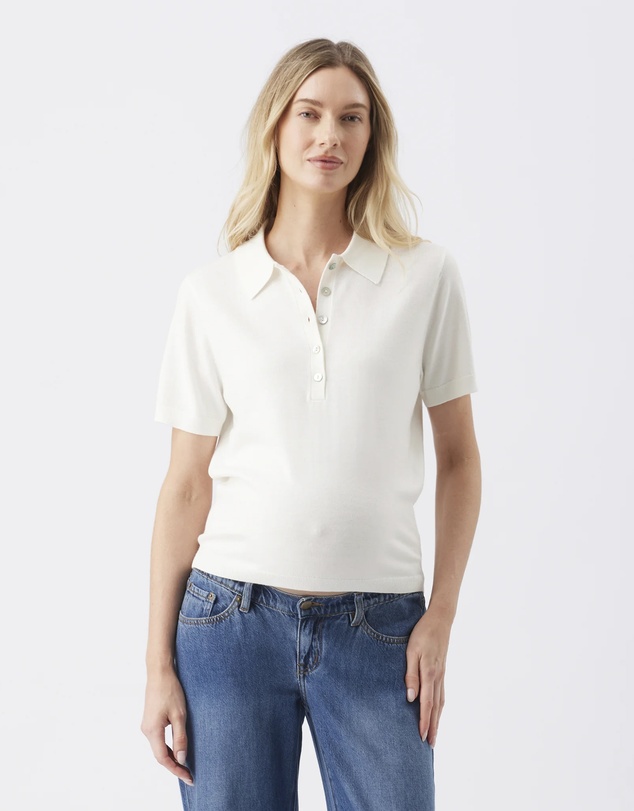 Ripe Maternity - Naomi Polo Nursing Knit