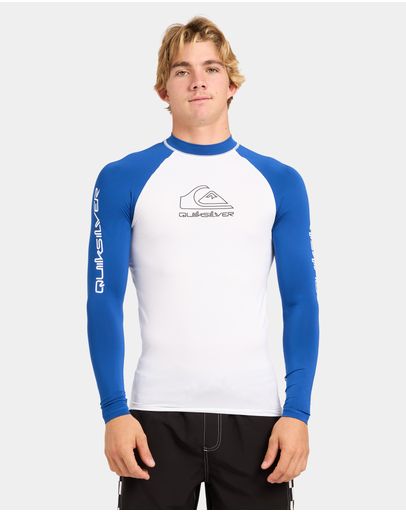 White/Monaco Blue