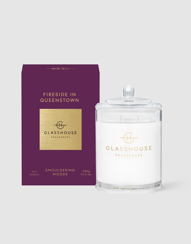 Glasshouse Fragrances - Fireside In Queenstown 380g Soy Candle