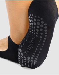 Pussyfoot - 3 Pack Bamboo Pilates Barre Yoga Grip Ankle Socks