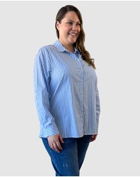 Love Your Wardrobe - Ella Stripe Button-Up Shirt