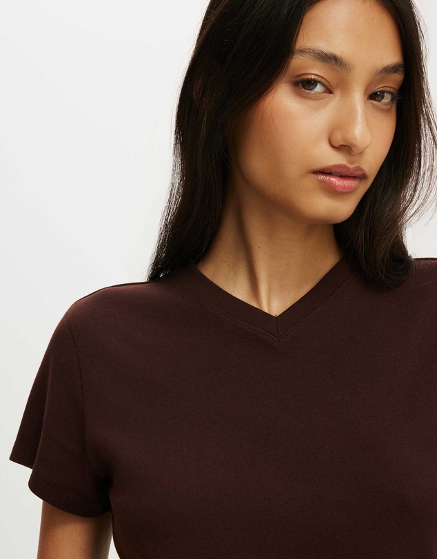 Cotton On - 90S Baby V Neck Tee