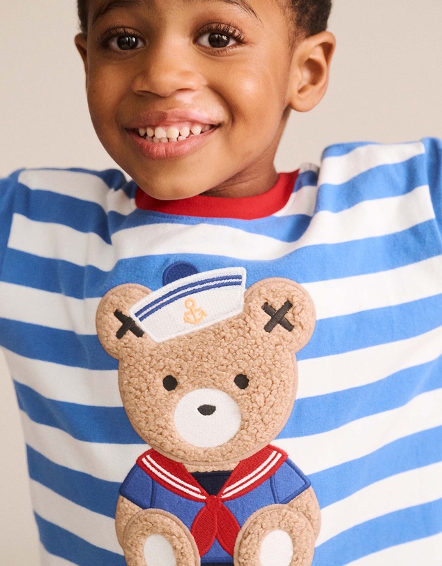 Huxbaby - Stripe Sitting Hux Tee - Babies-Kids