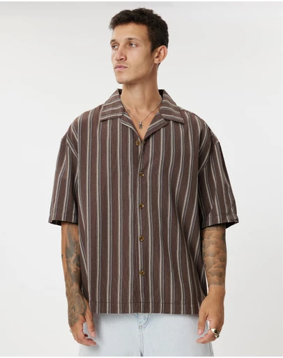 Rhythm - Baja Relaxed Stripe SS Shirt