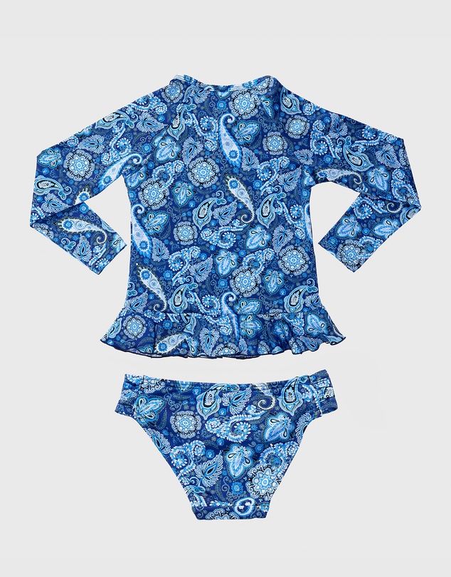 Aqua Blu Kids - Laurel Long Sleeve Rash Vest Set - Kids