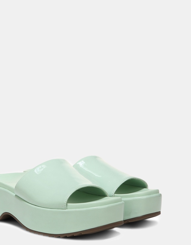 Vionic - Trista Flatform Slide - Menta Patent