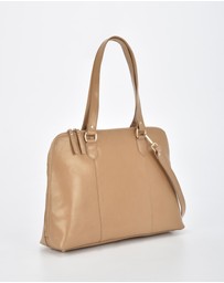 Cobb & Co - Fawkner Structured Leather Business Bag