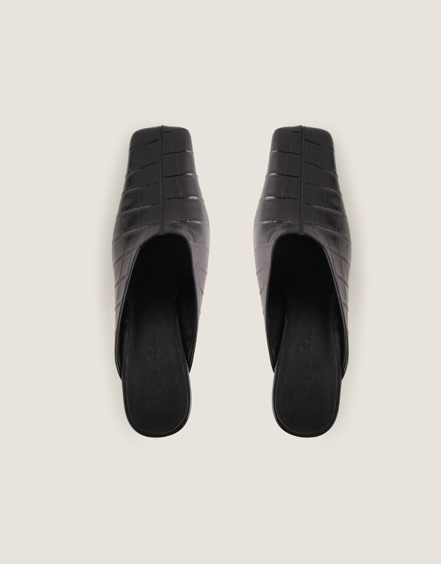 Shelly Shen - Dylan High Heels Black Croc