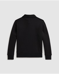 Polo Ralph Lauren - Plaid-Trim Fleece Polo-Collar Sweatshirt - ICONIC EXCLUSIVE - Teens