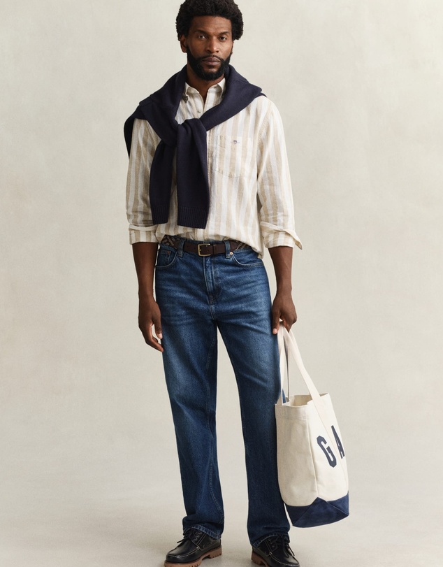 Gant - Cotton Linen Stripe Shirt