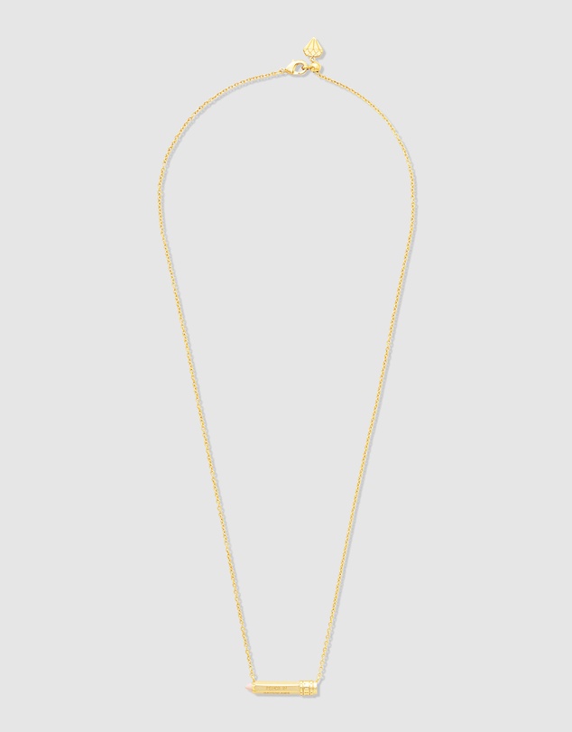 Wanderlust + Co - Color Pencil Gold Necklace