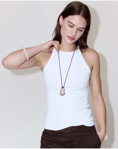 M.N.G - Halter Cotton Top