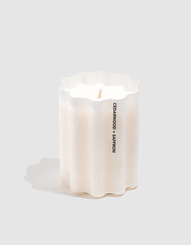 Fazeek - Wave Soy Candle - Cedarwood and Saffron