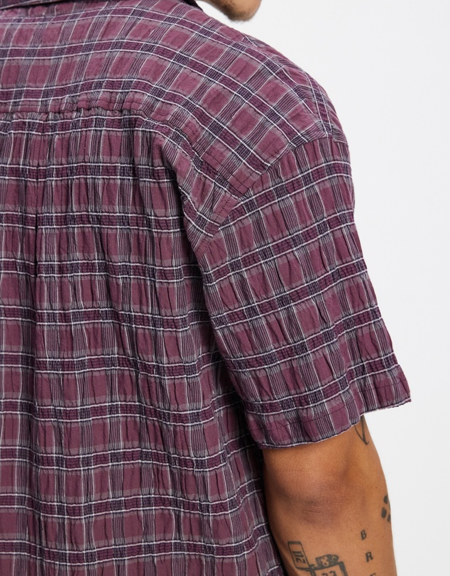 Thrills - Excitement Excitement Check SS Cropped Shirt