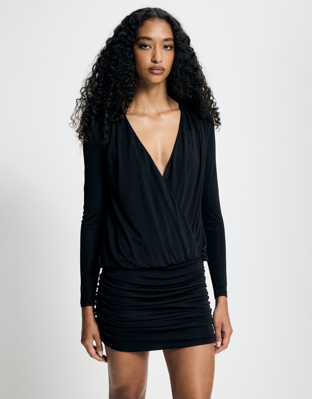 Lover - Juniper Wrap Front Jersey Dress