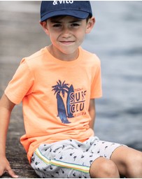 TYGO&vito - Palm Tree Print Sweat Shorts - Kids-Teens