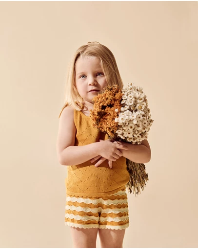 Wilson & Frenchy - Marmalade Organic Knitted Chevron Set - Babies-Kids