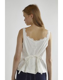 Glamorous - Button through tie back top