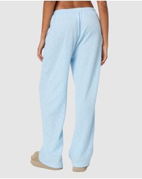 EDIKTED - Petal Printed Waffle Pants
