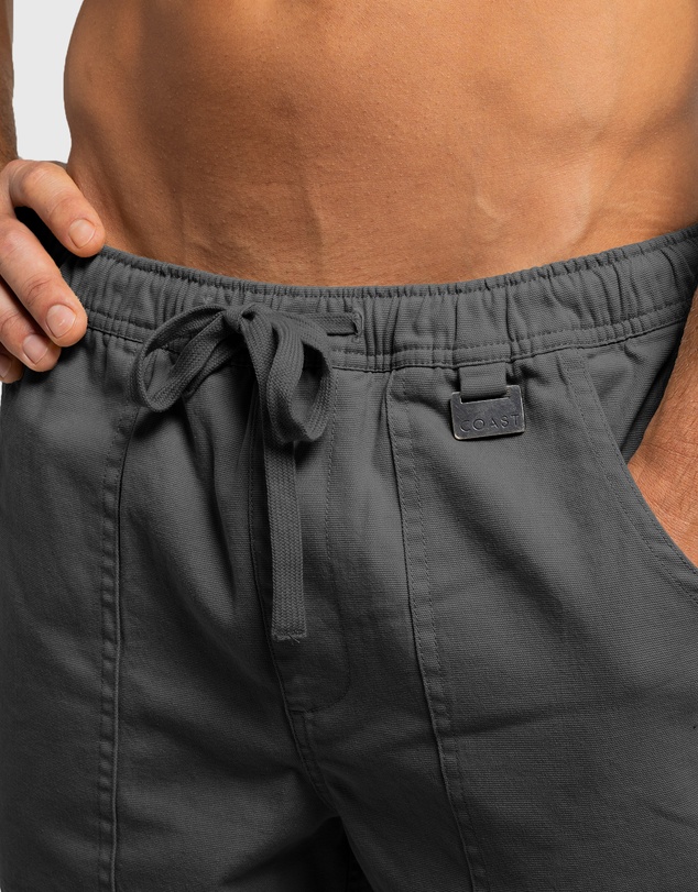 Coast Clothing - Biarritz Canvas Shorts - Charcoal