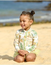 Aqua Blu Kids - Mosaic Long Sleeve One Piece - Babies