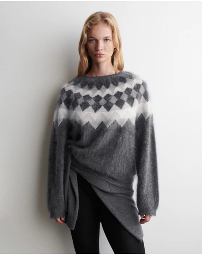 COS - Fair Isle Brushed-Cashmere Jumper