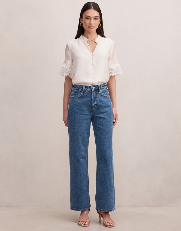 Forever New - Ana Lace Detail Blouse