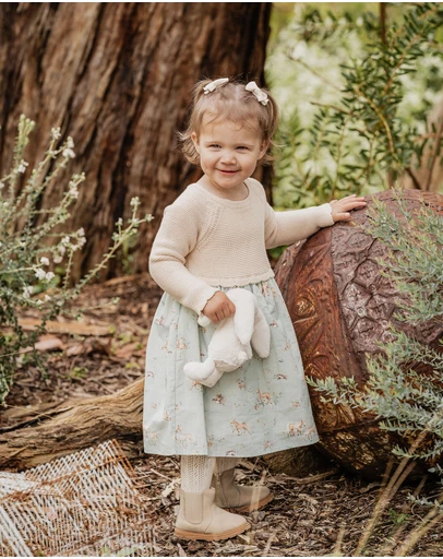 Bebe by Minihaha - Winnie Knitted Bodice Dress