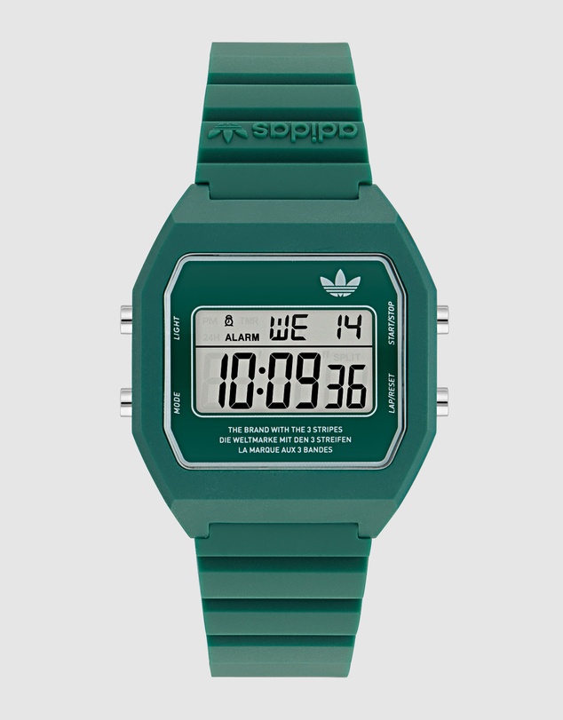 adidas Originals - Digital Two Green Resin Watch