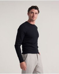 Oxford - Crew Neck Pure Merino Wool Pullover