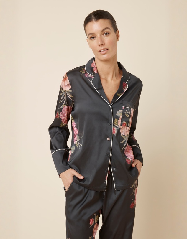 Gingerlilly - Ruby Floral Satin PJ set