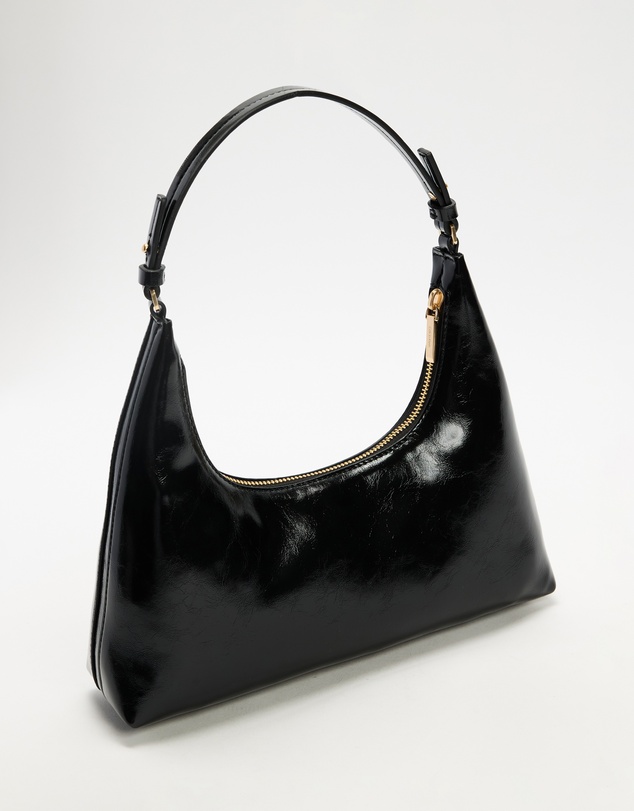 Calvin Klein - Foil Logo Glossy Convertible Shoulder Bag