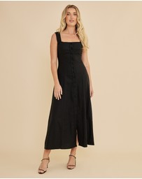Amelius - Lucie Buttoned Midi Dress