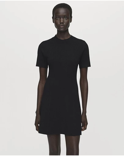 M.N.G - Fine-Knit Flared Dress