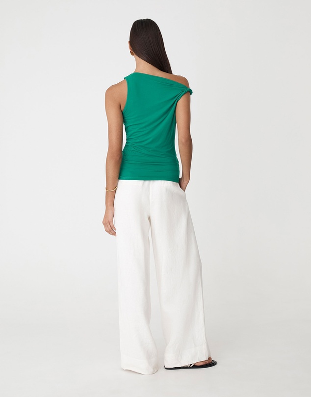 Forcast - Cici Bamboo Twist Shoulder Top