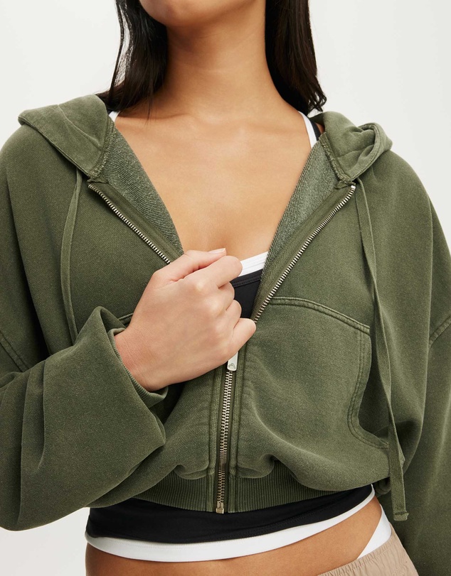 Cotton On Body Active - Active Fleece Bubble Zip Through