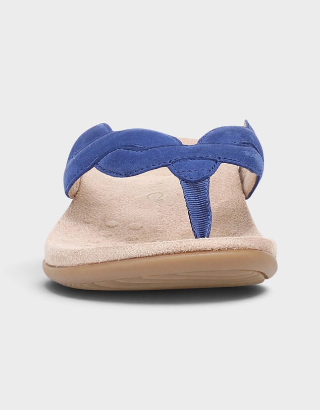 Vionic - Bella Braid Toe Post Sandal - Mazarine Blue Suede