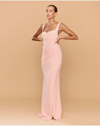 CATHERINE FERRARO - Elena Square Neck Gown