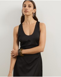 Atmos&Here - Lowen Satin Midi Dress