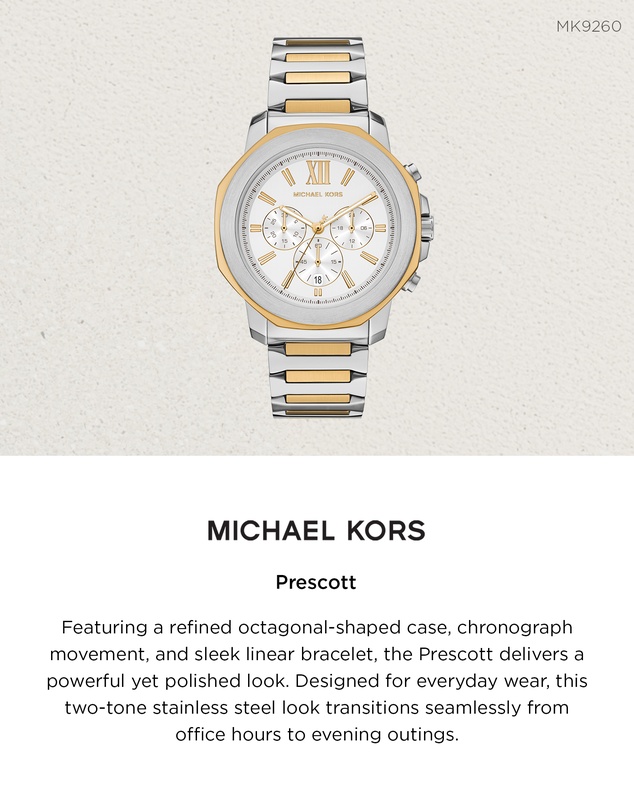 Michael Kors - Prescott Two Tone Chronograph Watch