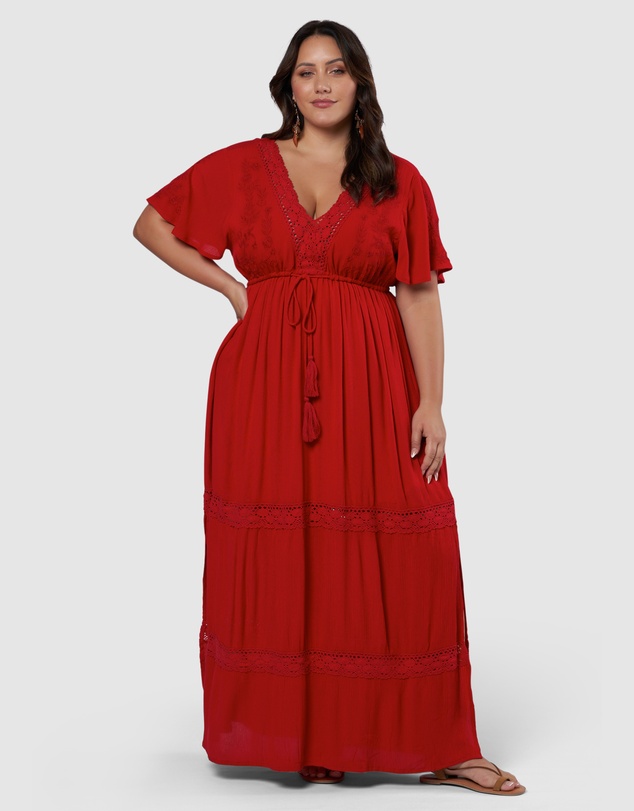 The Poetic Gypsy - Floating Clouds Maxi Dress