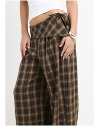 Insight - Martha Fold Over Check Pants