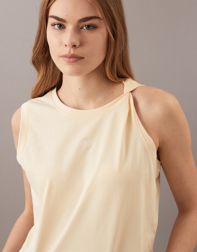 Calvin Klein Jeans - Cooling Jersey Twist Shoulder Tank Top