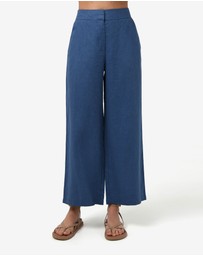 Forcast - Ami Linen Elastic Back Pants