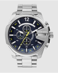 Diesel - Mega Chief Silver-Tone Chronograph Watch