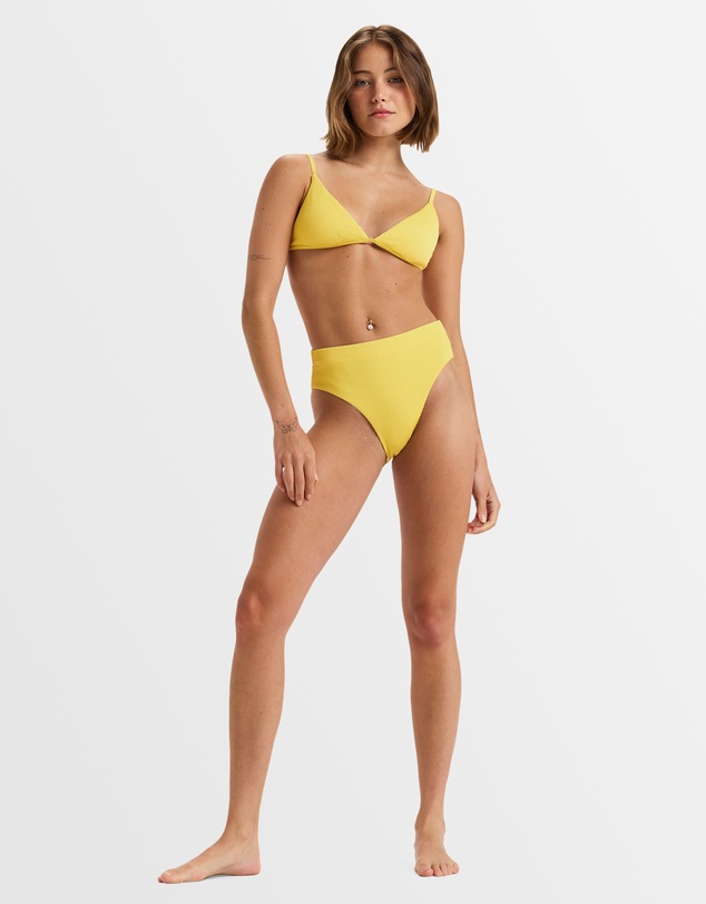 Roxy - Womens Rib Roxy Love The Quiver Tri Bikini Top
