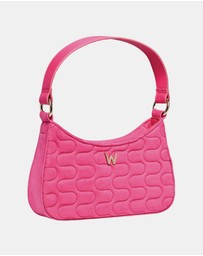 Wolf - Wolf Mimi Swirl Shoulder Bag with Scarf Pink Flash